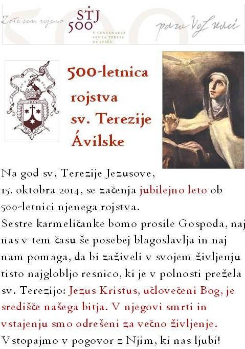 Terezija vabi